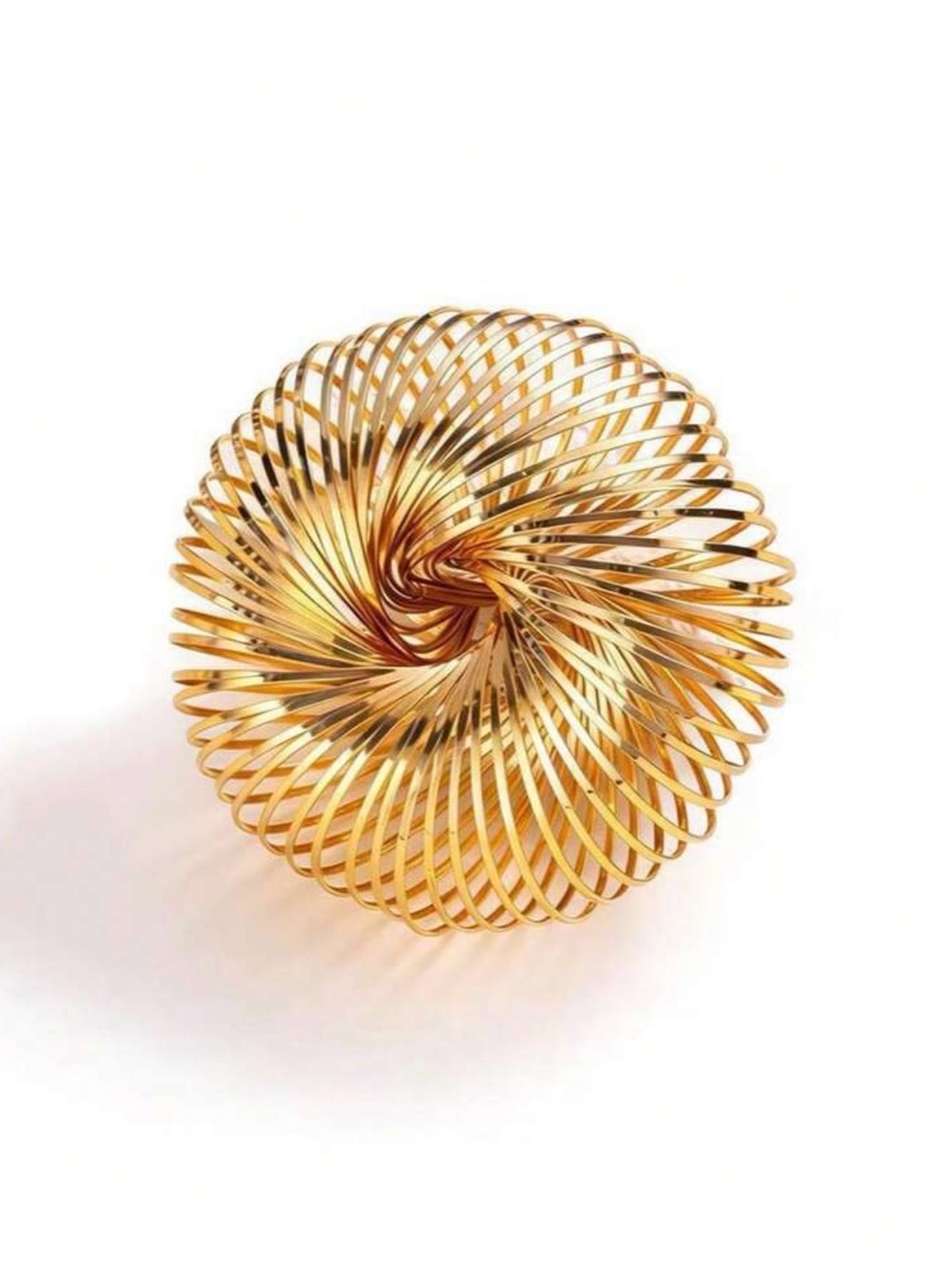 Gold Spiral Statement bracelet - Brand